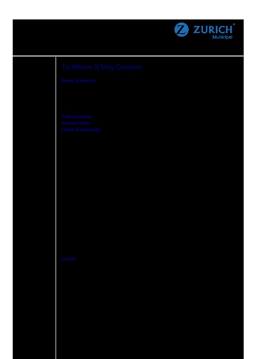 SPC Public Liability Certificate 2022-23