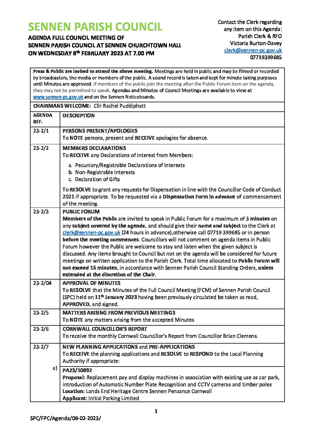 SPC FCM Agenda 08-02-2023