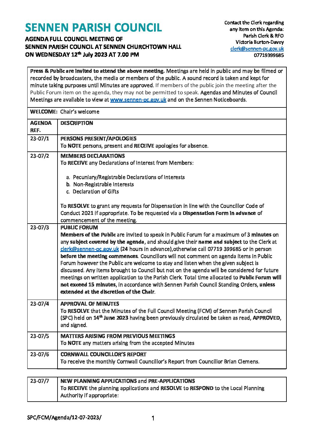 SPC FCM Agenda 07-2023