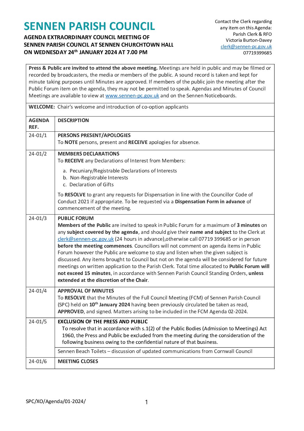 SPC XO Agenda 01-2024