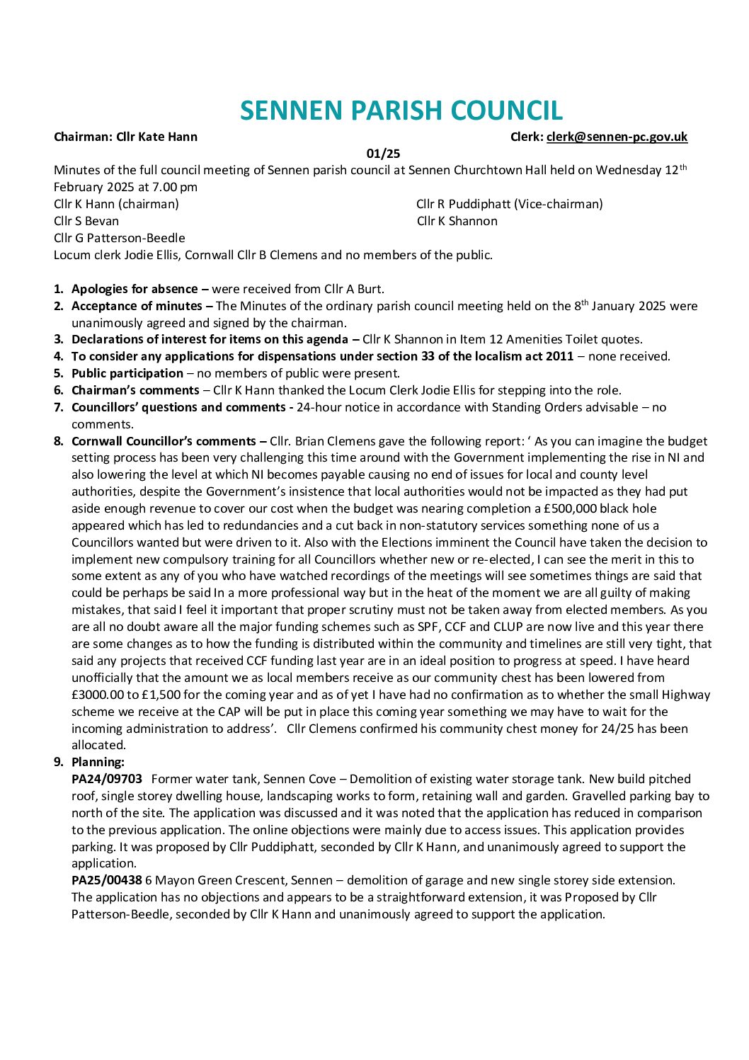 SPC FCM Minutes 02-2025