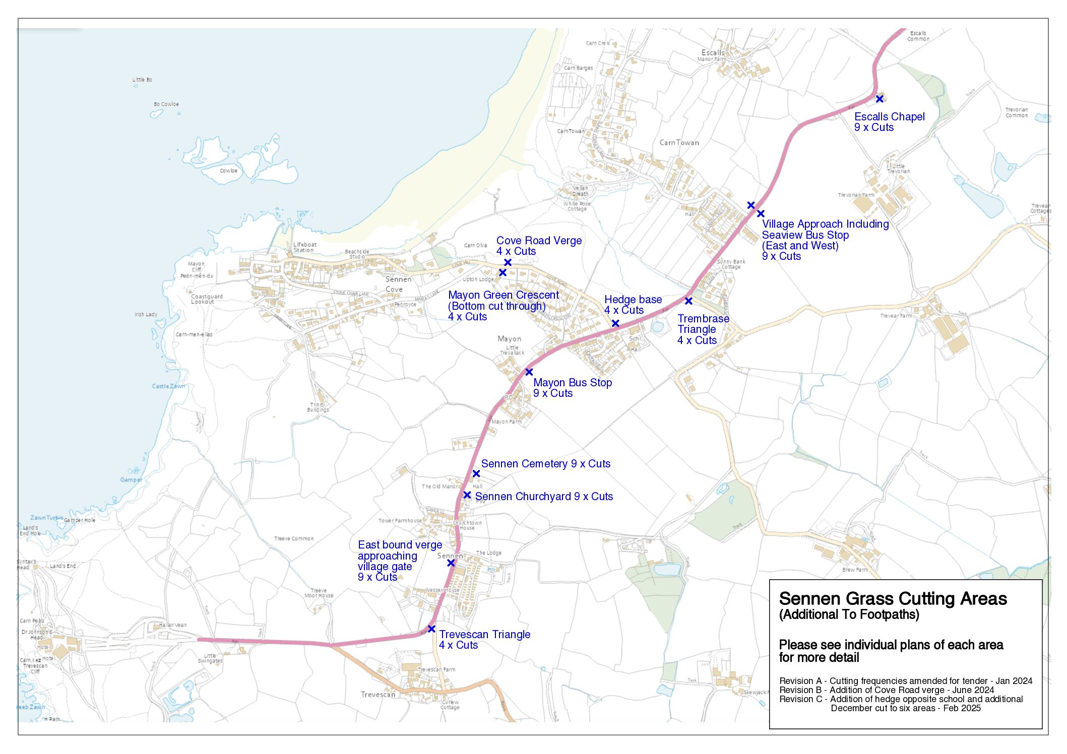 2025 Sennen PC Grass Cutting Areas (Rev C)