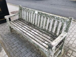 Image showing bench on Sennen seafront