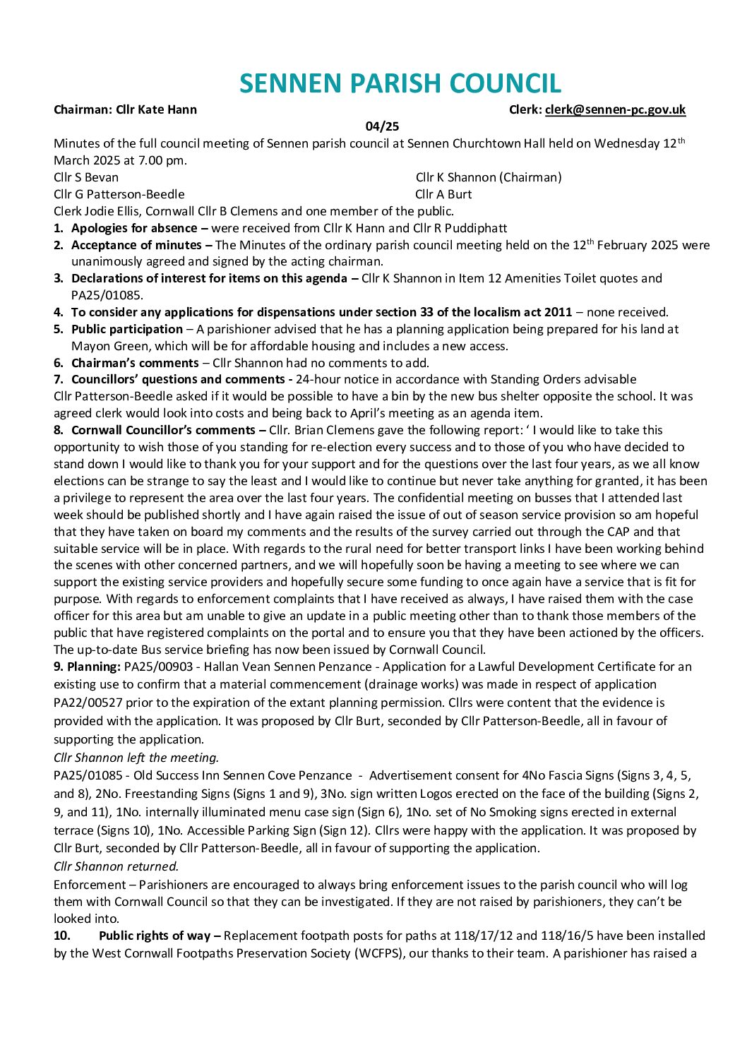 SPC FCM Minutes 03-2025
