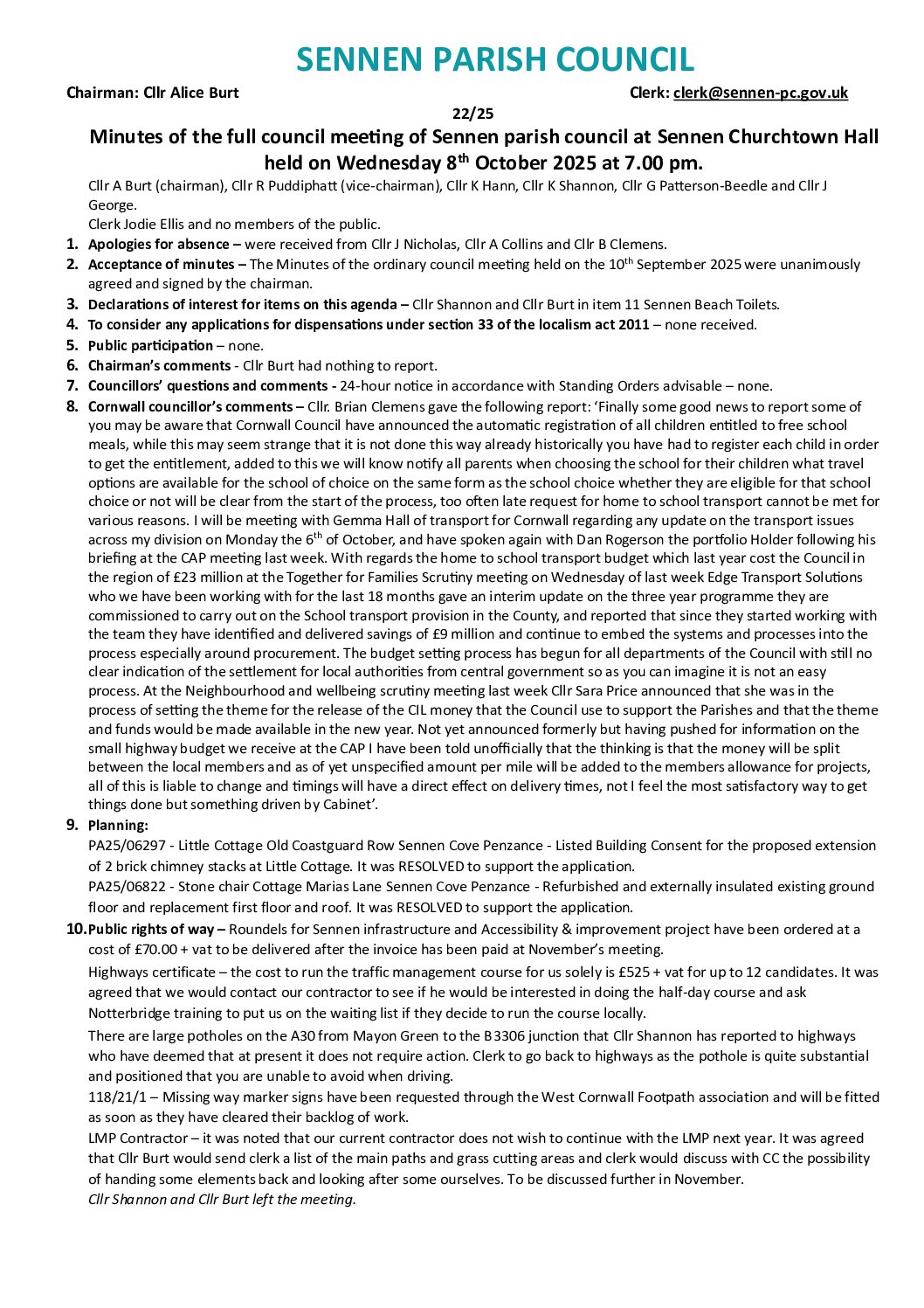 SPC FCM Minutes 10-2025
